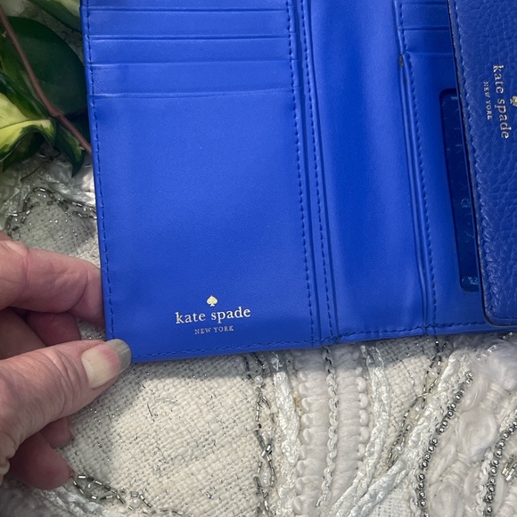Kate Spade New York Blue Tri-Fold Wallet - Picture 8 of 16